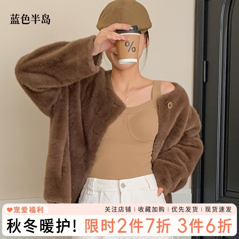 保暖背心女羊绒秋冬季带胸垫发热一体式贴身塑身保温防寒免穿内衣,女士内衣/男士内衣/家居服,保暖背心,淘宝优惠券,粉丝福利购,淘宝优惠卷