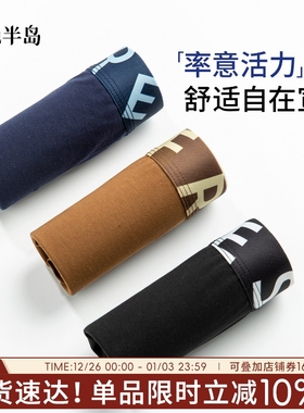 内裤男款纯棉四角裤2025新款平角短裤男士大码宽松秋冬透气亲肤