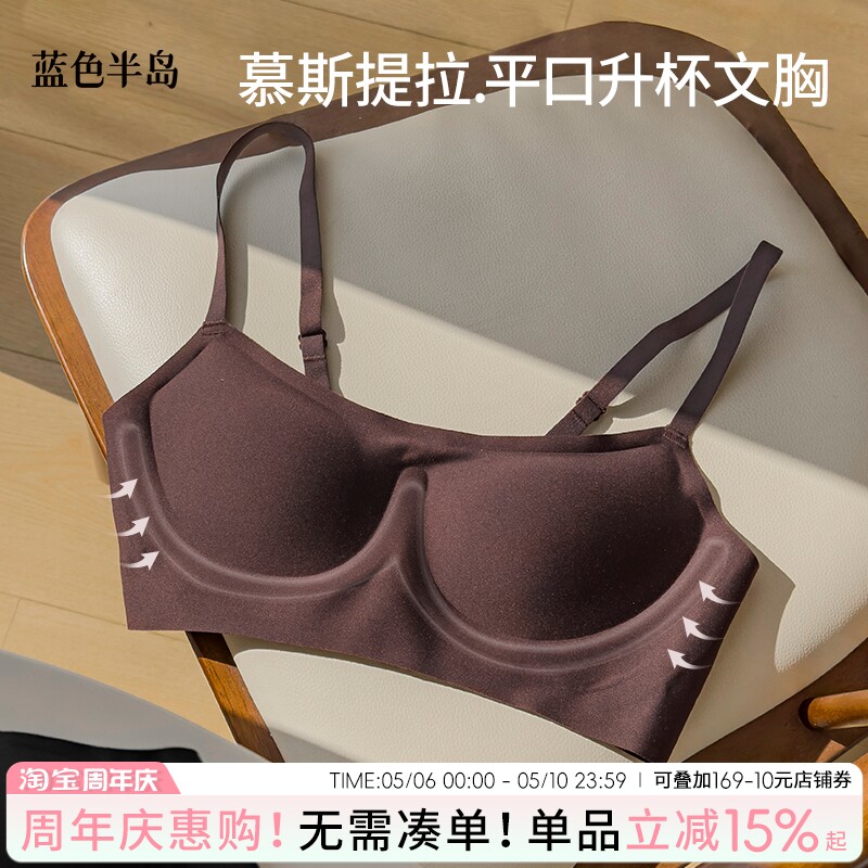 提拉升杯女士胸罩无钢圈2026新款凉感聚拢内衣防下垂文胸无钢圈