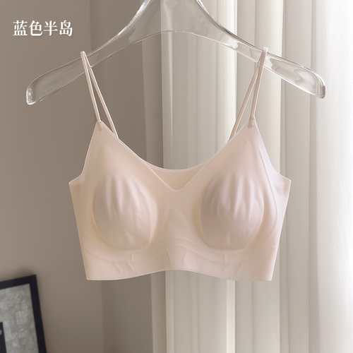 柔软夏季无痕细肩带内衣女士文胸