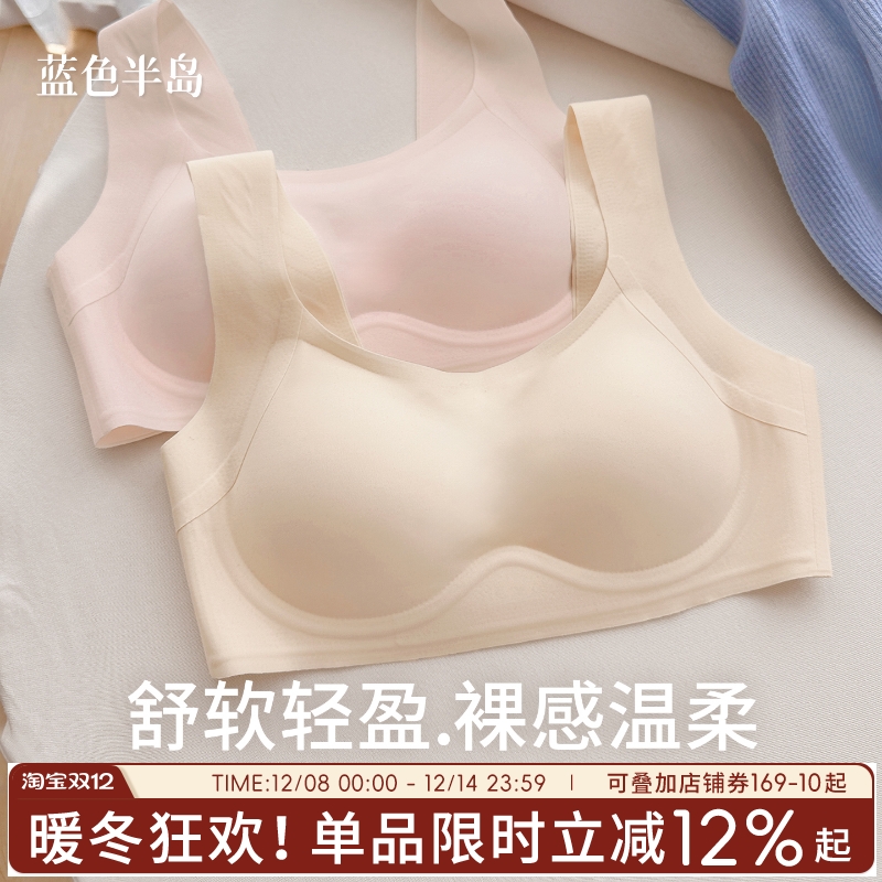 内衣女小胸聚拢2025新款爆款舒适无痕无钢圈美背女士胸罩抬收副乳