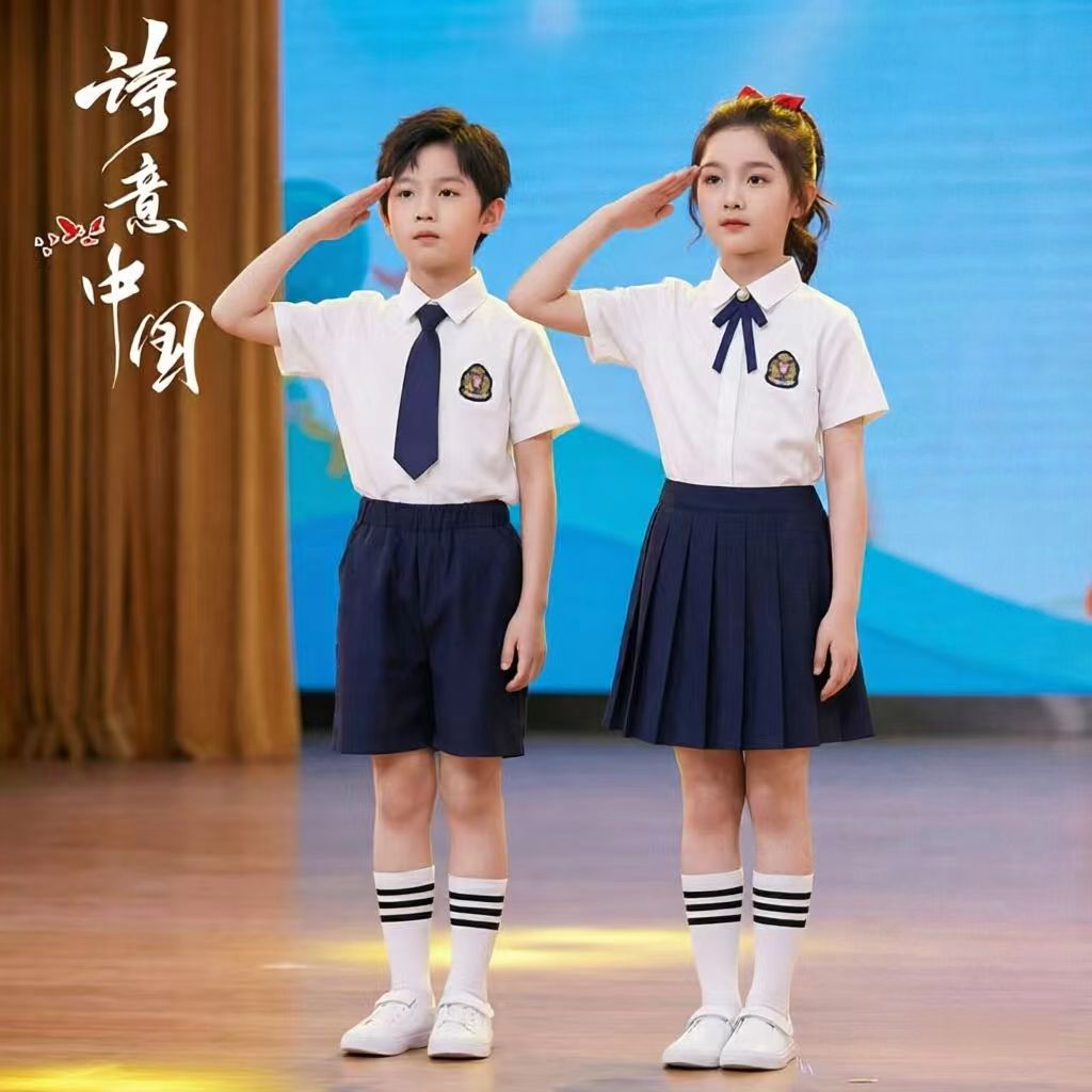 六一儿童合唱服中小学生诗朗诵表演服幼儿园班服校服毕业拍照服装