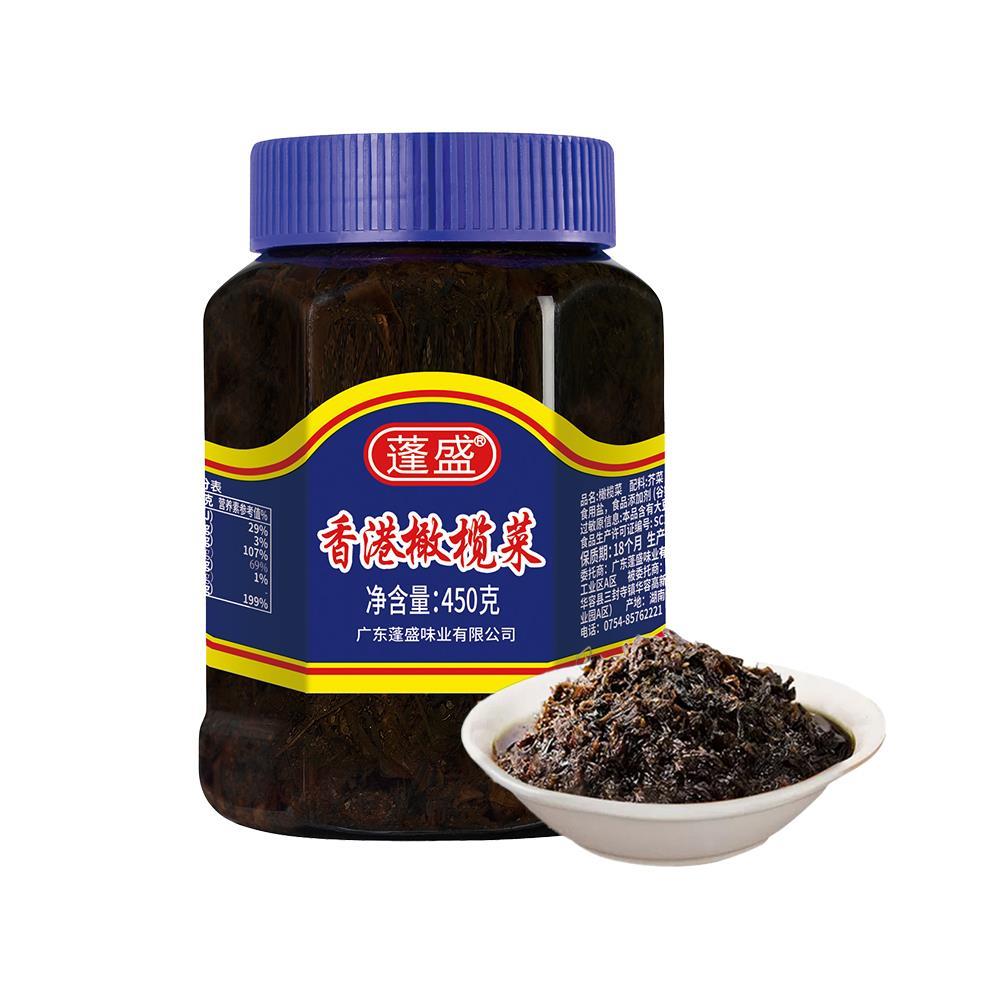 蓬盛橄榄菜450g瓶拌饭酱拌面开胃早餐泡菜腌菜下饭菜酱菜咸菜180g