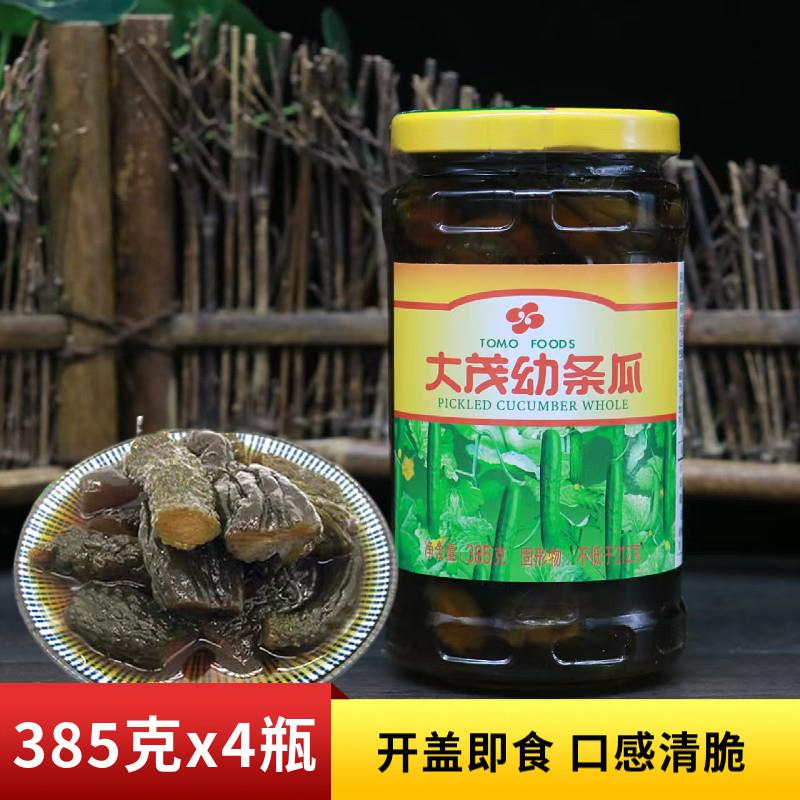 大茂幼条瓜385g瓶装早餐配粥开味下饭菜酱瓜条腌制小黄瓜咸菜脆瓜