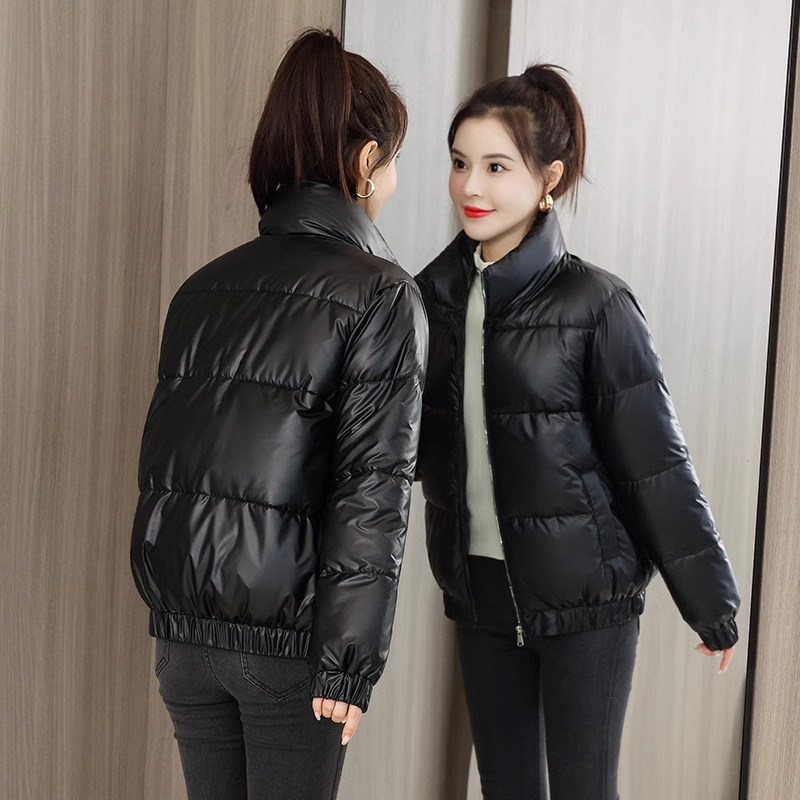 羽绒棉服女冬季加厚2025年新款短款小个子黑色棉衣棉袄面包服外套