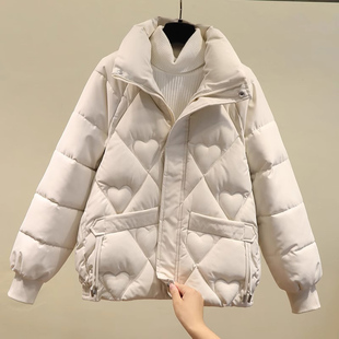 羽绒棉服女秋冬季加厚2025年新款韩系小个子短款棉衣棉袄外套上衣