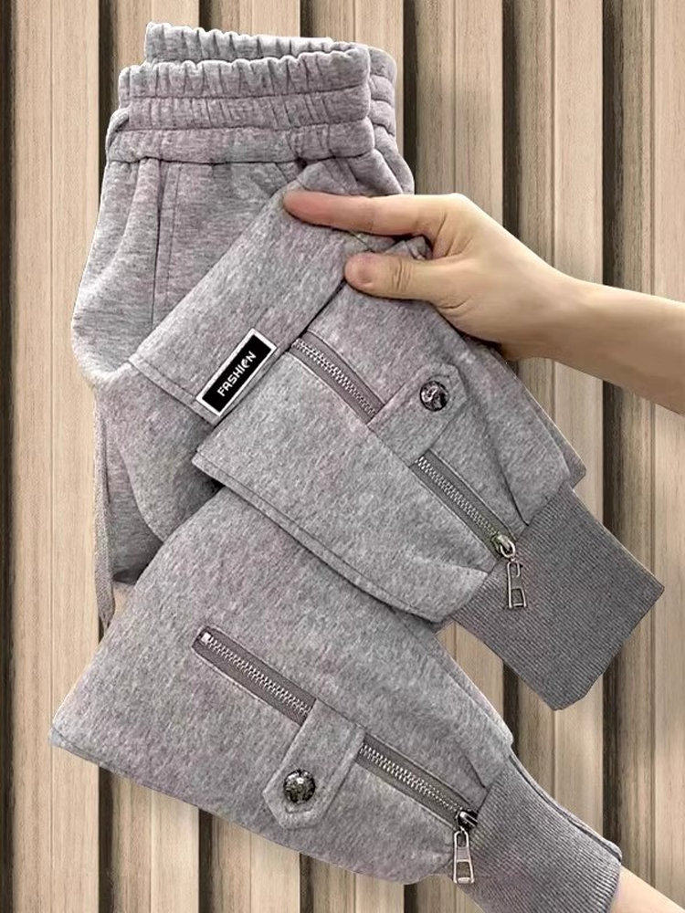 哈伦裤女春秋季薄款2025新款宽松显瘦束脚卫裤小个子休闲运动裤子