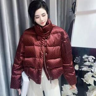 米可8008鹅绒服镶钻