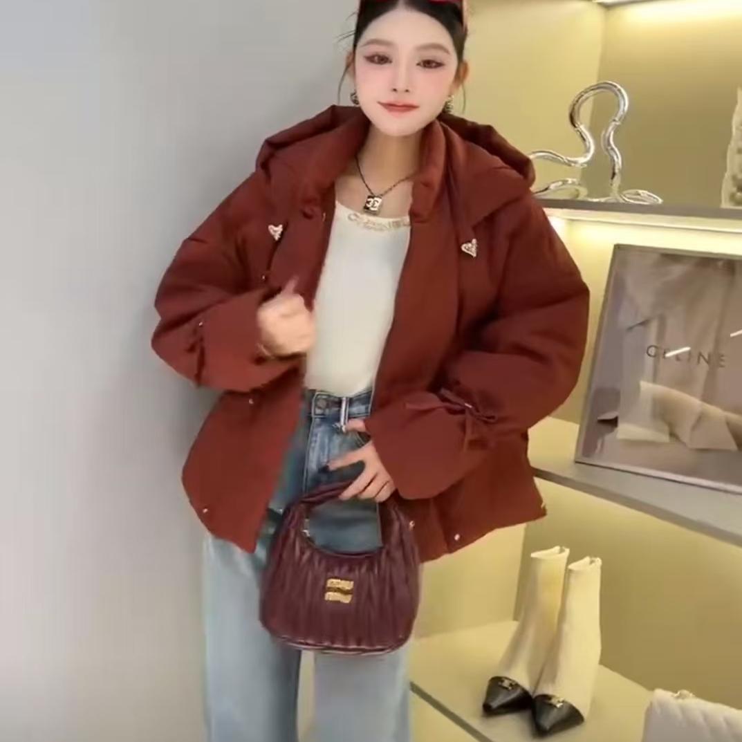 欧洲站2024冬新款立领羽绒服