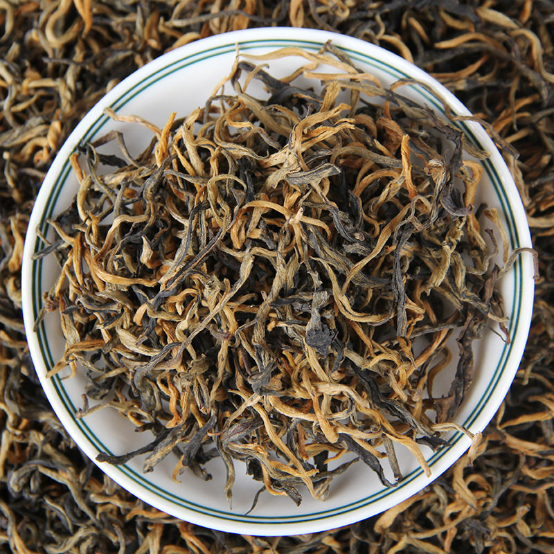 凤庆滇红新茶春茶糯香红茶 云南滇红茶叶浓香型金芽曲红