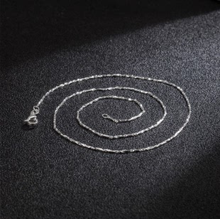 黄金色锁骨链新款银色元宝链女韩版镀银S925饰品短款锁骨链复古风