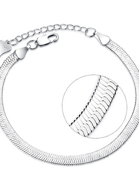 女士短款银色刀片手饰品现货