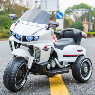 儿童电动三轮摩托车充电可遥控3岁以上男女孩宝宝童车可坐人双人