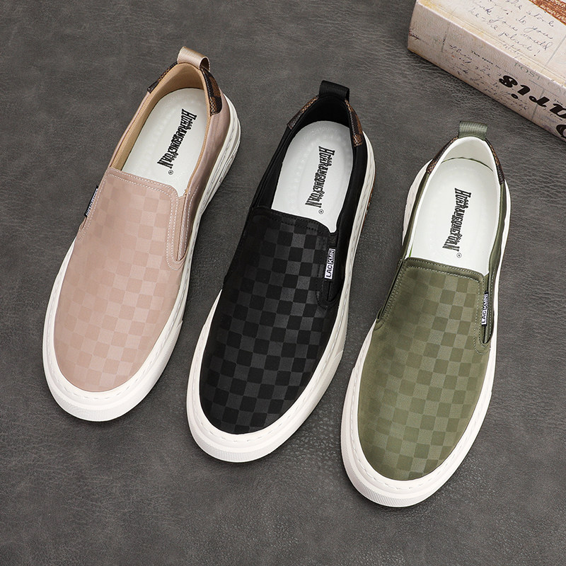 男士鞋子2026新款今年流行爆款休闲鞋一脚蹬青年透气潮流软底板鞋