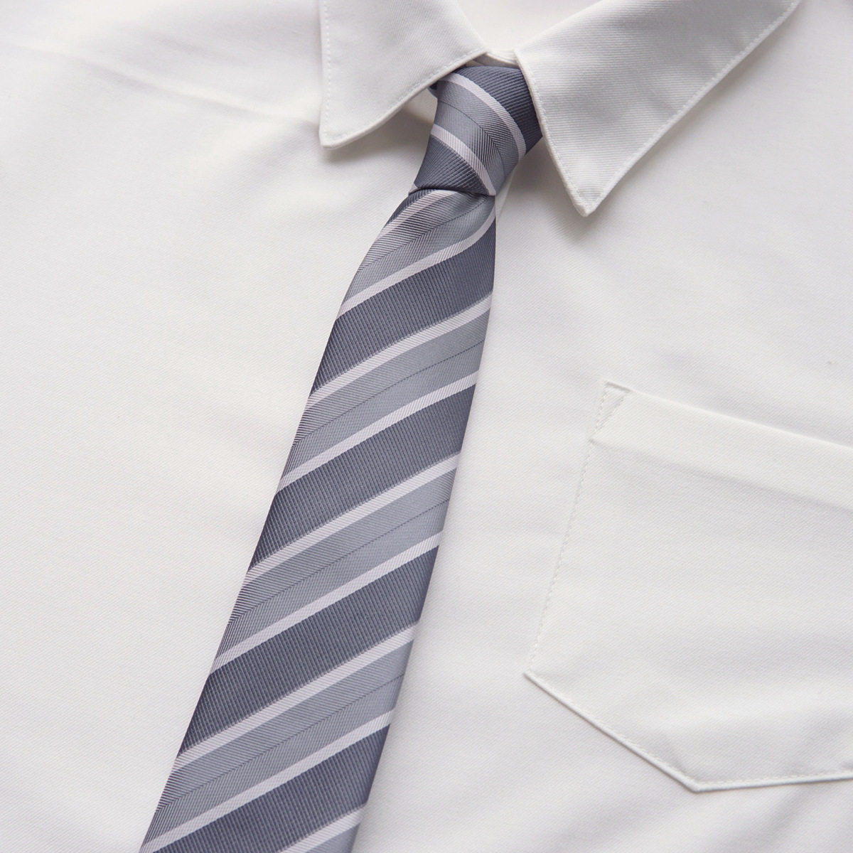 手打领带dk男制服原创正版蓝色学院风男女纯色条纹衬衫jk红色领带