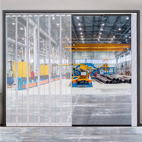 工厂车间大门磁吸折叠推拉空调帘