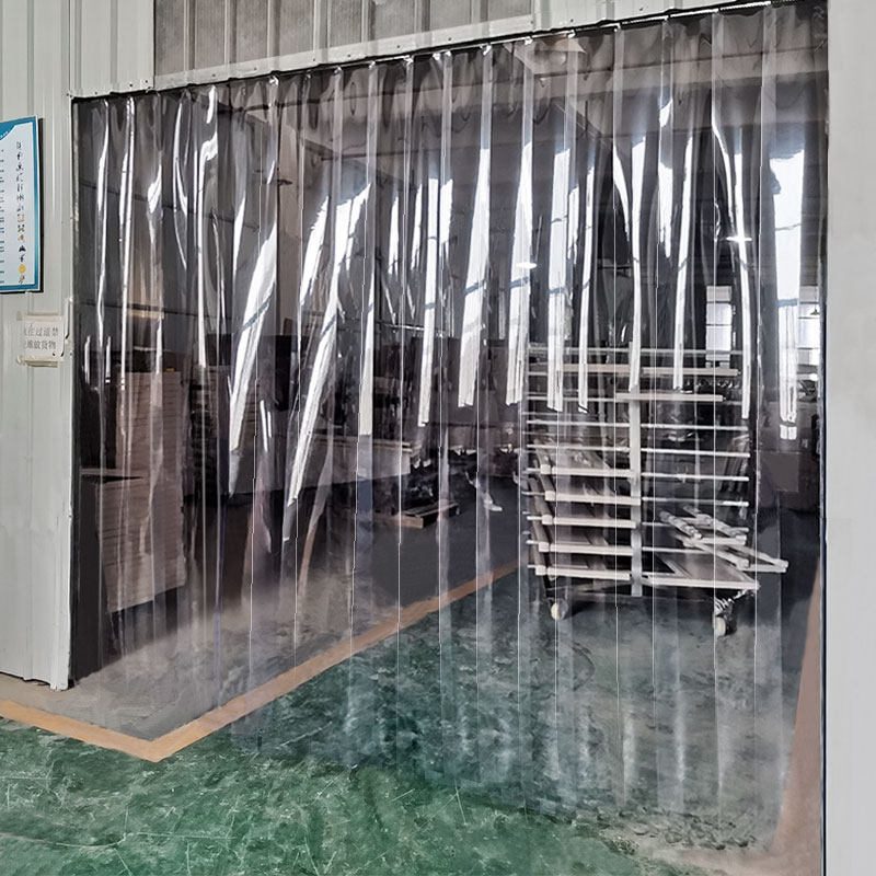 工厂车间大门口通道过道挡风防尘透明空调隔断门帘塑料PVC卷帘 子