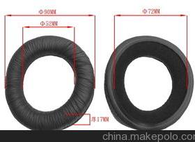 包邮 特价 HD205/HD215 适用耳机皮耳套，9CM耳罩
