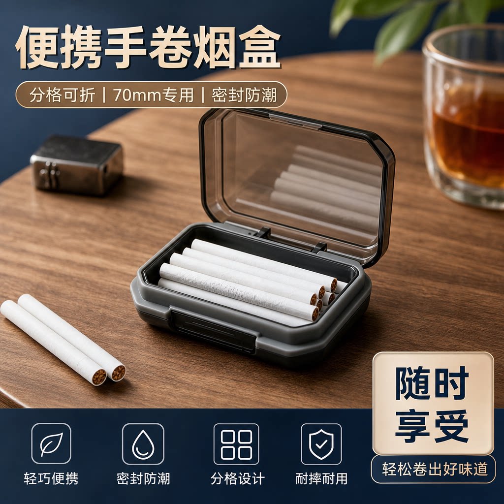 口袋便携盒密封防潮抗压可拆分格