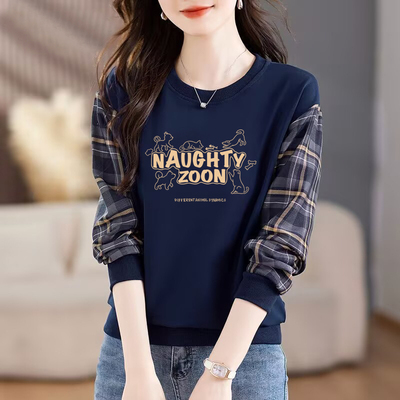 纯棉气质长袖卫衣女秋装