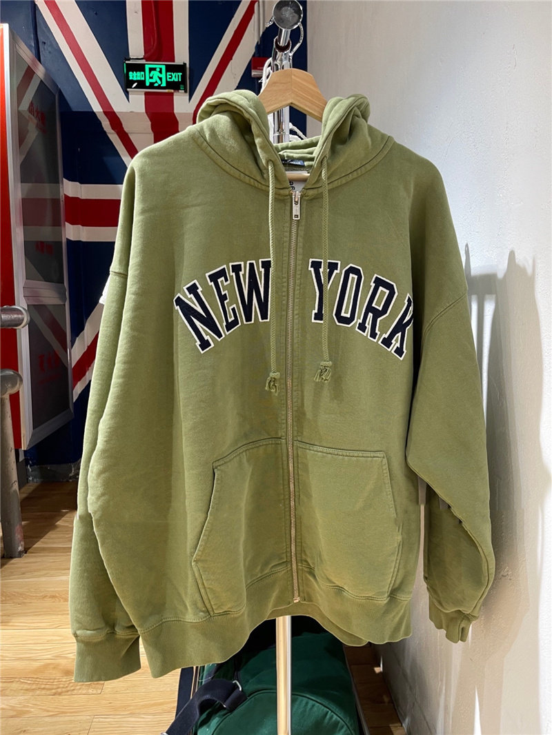 Brandy Girl复古NEWYORK刺绣连帽拉链加绒卫衣BM美式宽松外套,女装/女士精品,卫衣/绒衫,淘宝优惠券,粉丝福利购,淘宝优惠卷