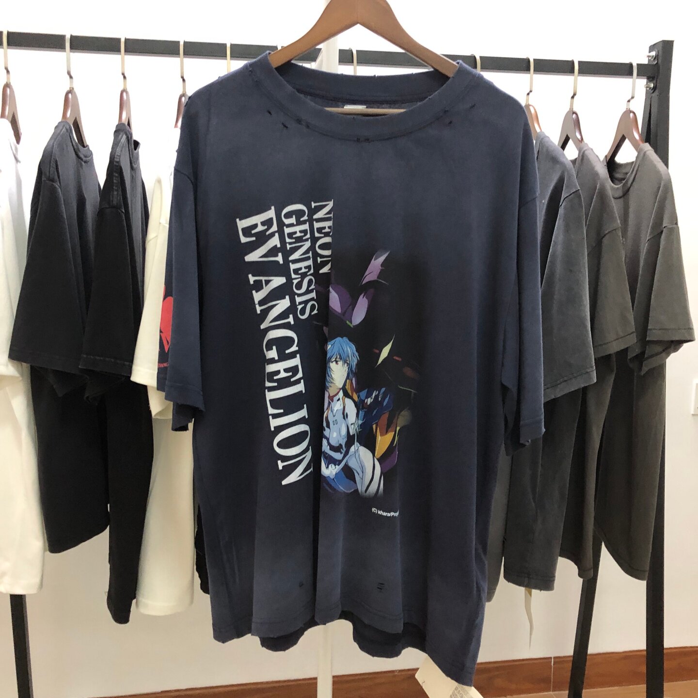 GRAILZ PROJECT GR新世纪福音战士联名FW26印花logo做旧短袖T恤潮