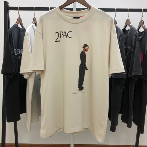 Saint Michael日潮  2PAC 25SS 新款做旧破坏纯棉短袖T恤男女潮