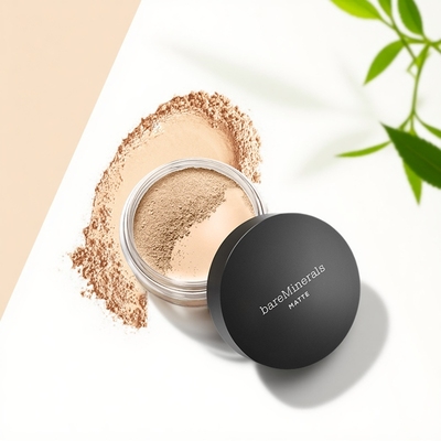 bareMinerals贝茗美国哑光养肤矿物粉底油皮亲妈持久不脱妆遮瑕6g