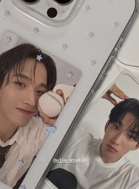 韩系ins可以放拍立得照片手机壳创意可爱星星iphone17/16/15promax/14/13韩版亚克力高透苹果手机壳保护套