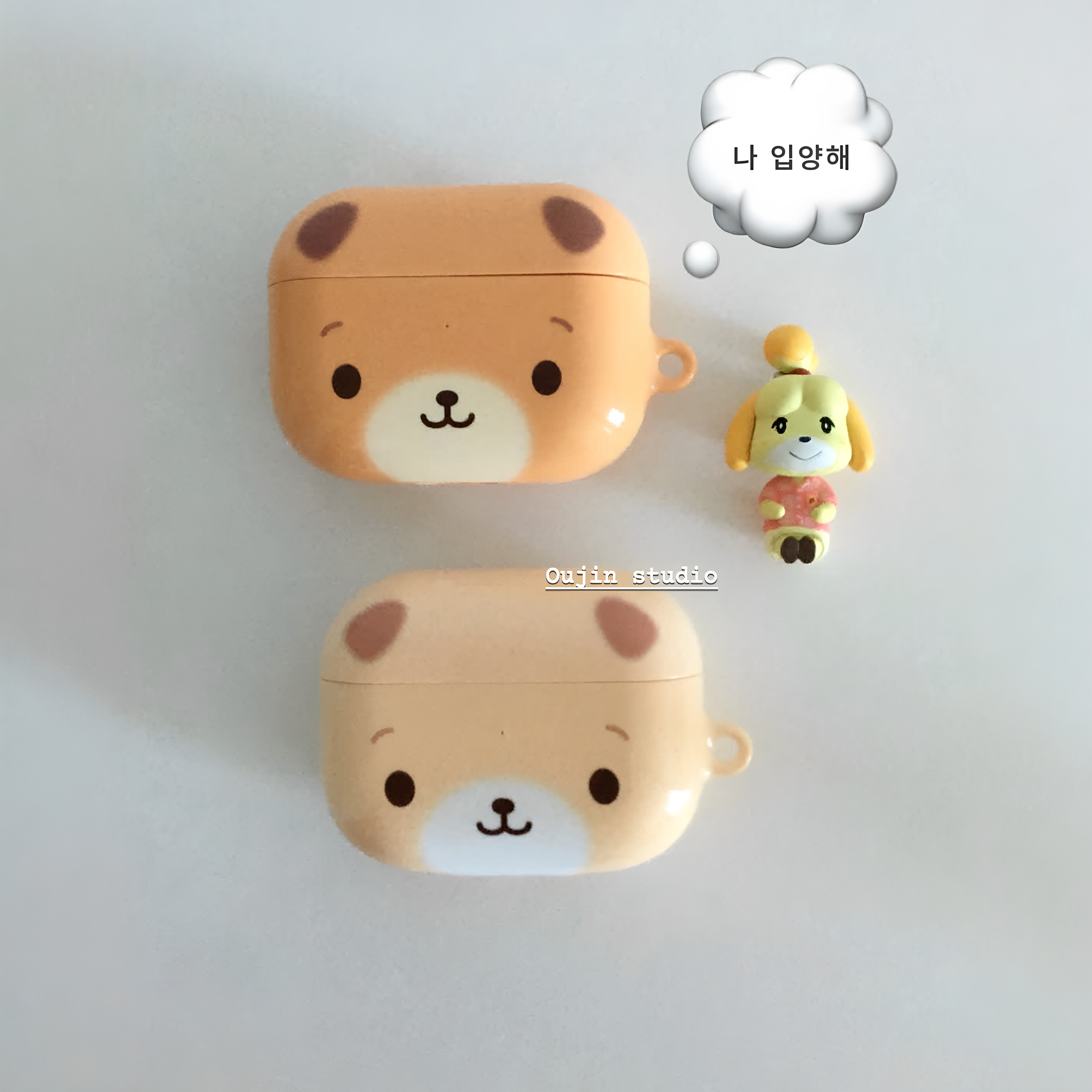 小熊可爱菲林硬壳AirPods防摔套图片
