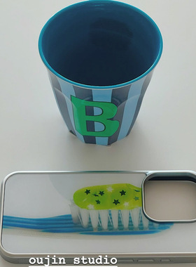 韩系ins风小众博主设计个性意透明手机壳苹果17/16pro适用iPhone15/14/13保护套个性创意蓝牙刷图案软壳防摔