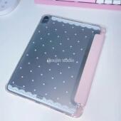 韩系ins少女蕾丝高级感气质女适用2025ipad12.9平板保护套带笔槽支架苹果pro11寸air6 10.2寸软壳保护套防摔