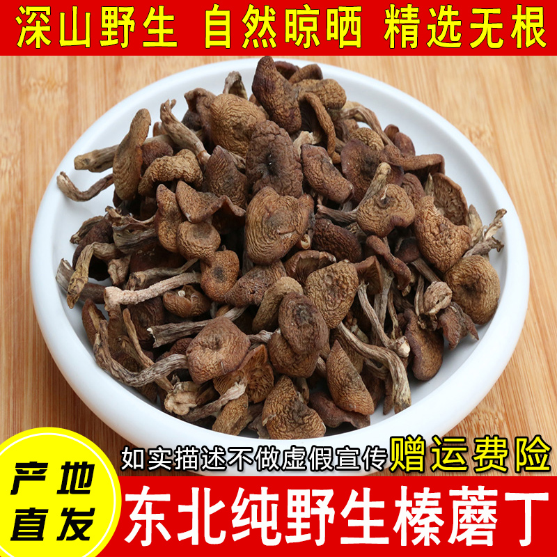 东北特产野生榛蘑小鸡炖蘑菇500g