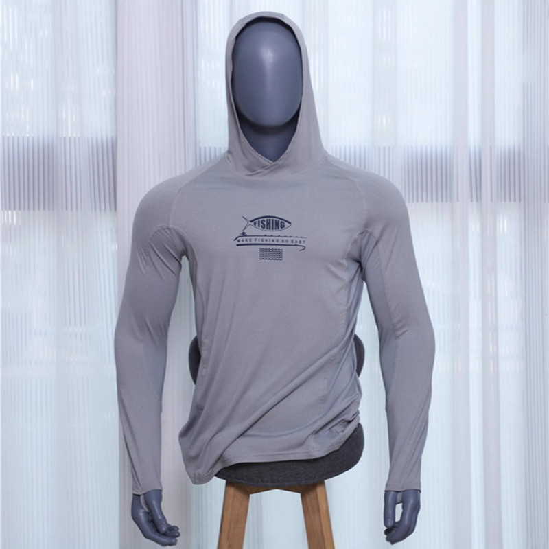 男夏季薄款钓鱼服防晒衣UPF50+