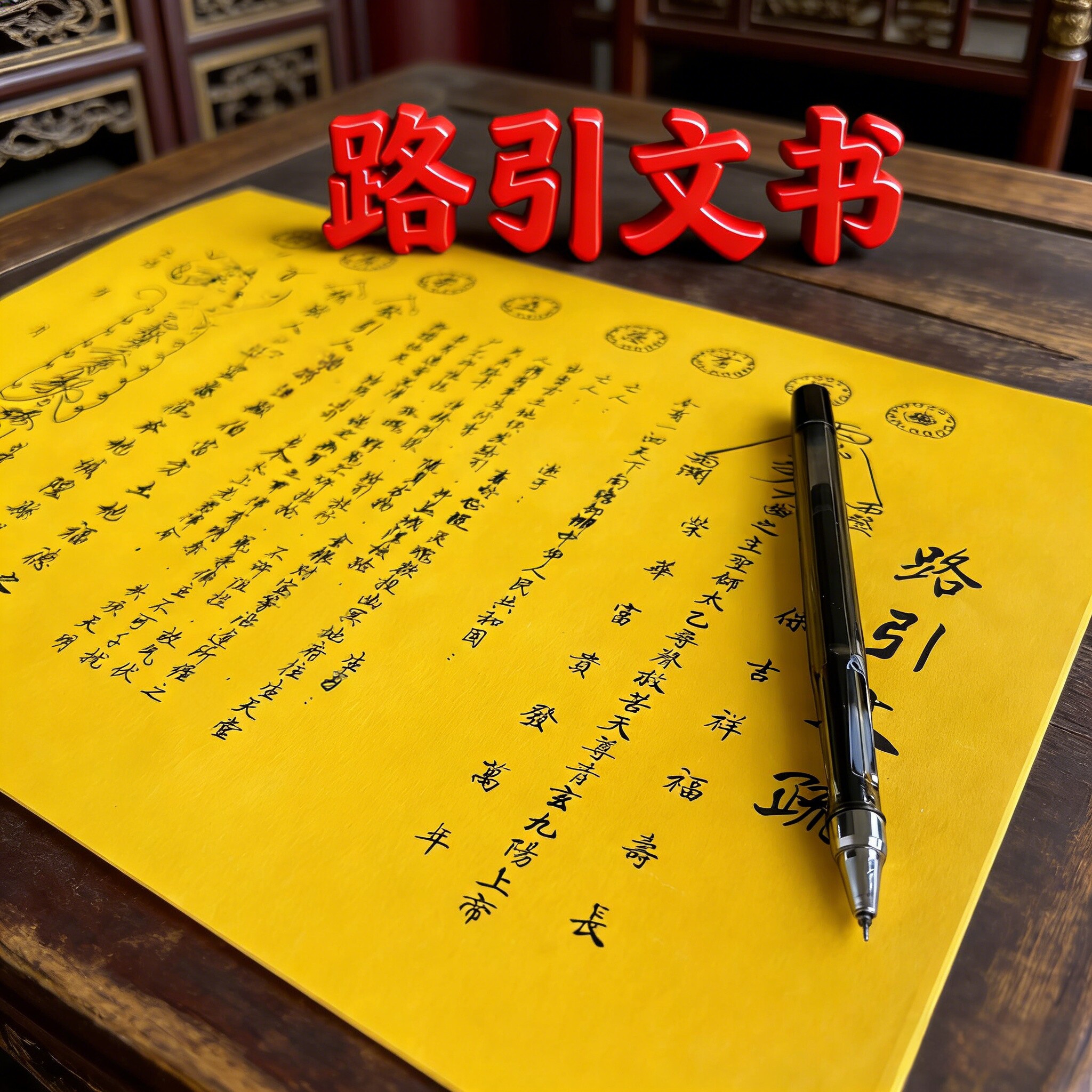 路引30张表文疏文通用文书烧纸全套通用表文大全图片