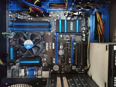 拆机MSIZH87-G43大板+i54440处理器一