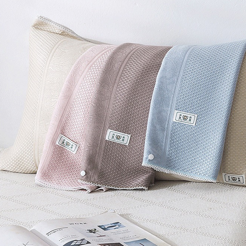 夏季凉感单人男生魔术枕套竹纤维一对防滑不脱落可固定防脱落枕巾