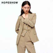 纯色一粒扣翻领西装 外套 春新款 女装 日常价 红袖