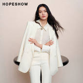 纯色开叉双排扣翻领西装 外套 春新款 女装 日常价 红袖