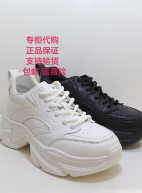 卡迪娜2025年秋季新款女鞋KL251901牛皮厚底老爹鞋舒适休闲运动鞋