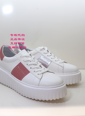 卡迪娜2025年春新款女鞋KCS257003厚底牛皮舒适小白鞋百搭休闲鞋