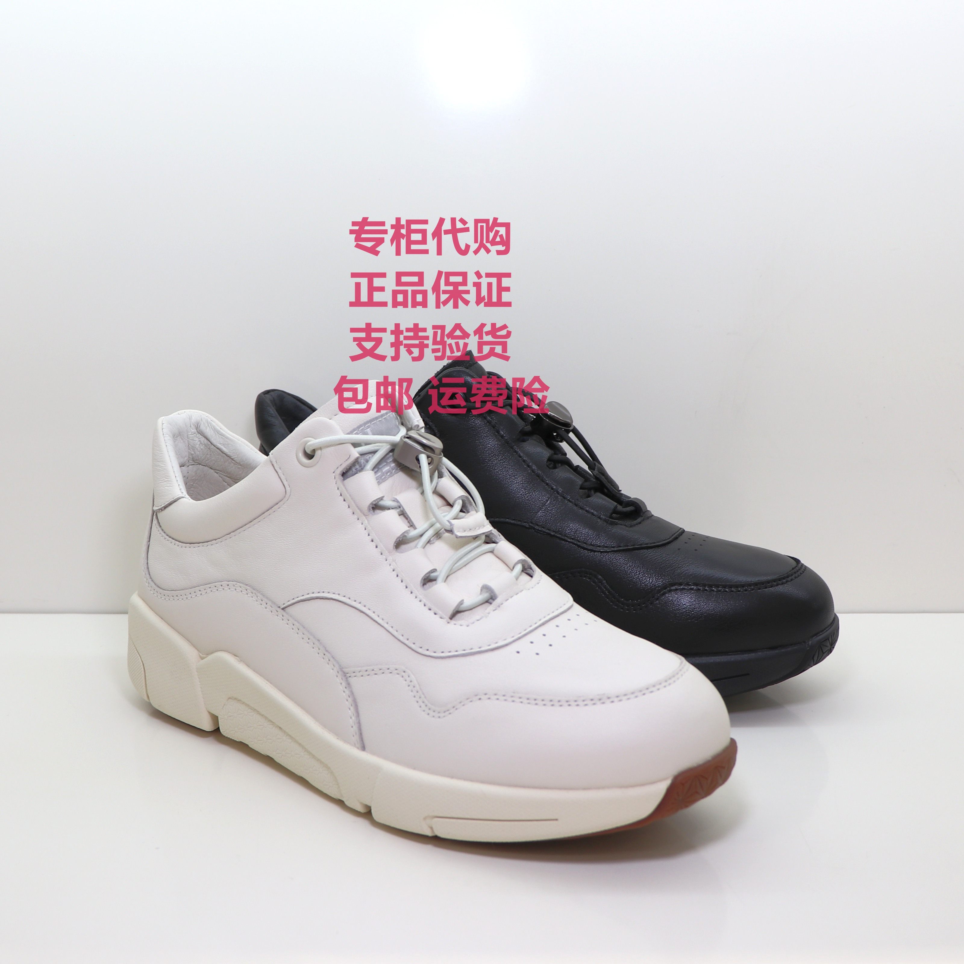 哈森2025年新款女鞋HCA256107牛皮圆头女休闲鞋轻便发泡底舒适鞋