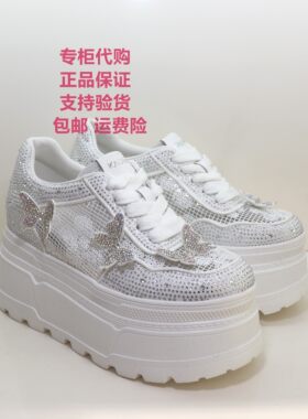 卡迪娜2025年新款厚底内增高女鞋