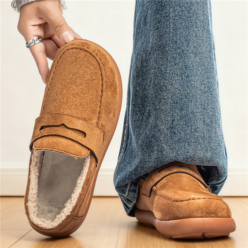 勃肯男鞋冬季加绒保暖皮毛一体棉鞋男士一脚蹬软底复古休闲豆豆鞋,流行男鞋,软木鞋/勃肯鞋,淘宝优惠券,粉丝福利购,淘宝优惠卷