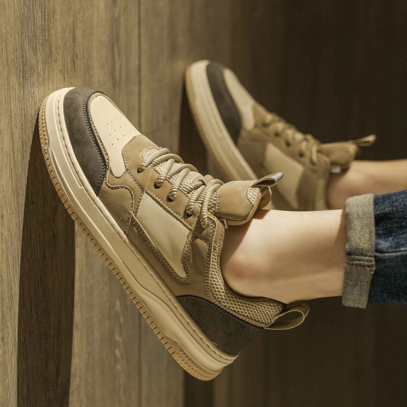 男鞋2026新款春季潮牌复古百搭休闲板鞋青少年高级感运动工作潮鞋,流行男鞋,单鞋,淘宝优惠券,粉丝福利购,淘宝优惠卷