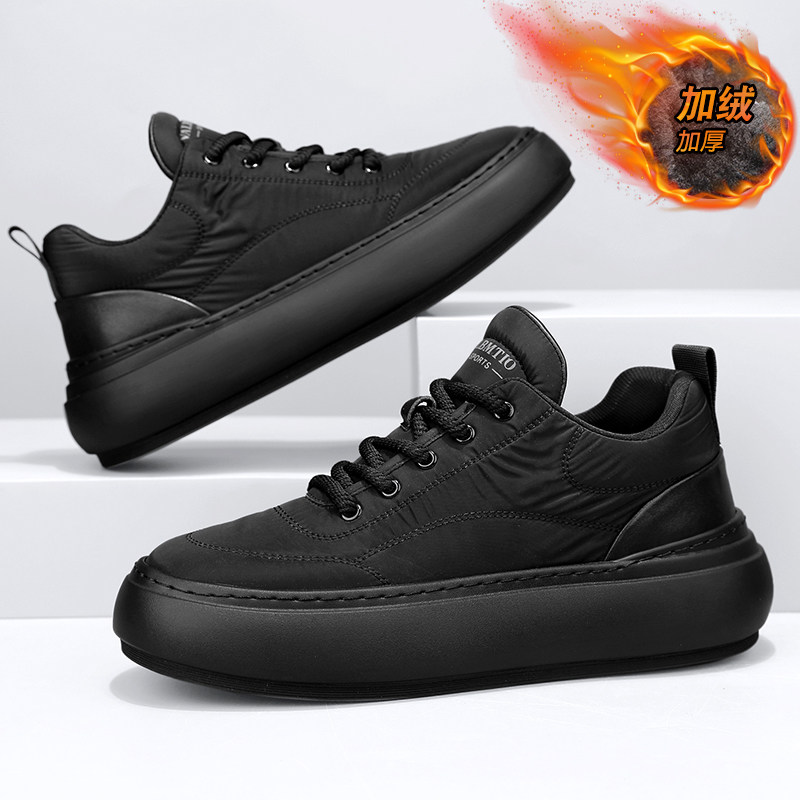 男士棉鞋2026新款冬季加绒加厚保暖雪地靴黑色休闲运动老北京布鞋,流行男鞋,棉鞋,淘宝优惠券,粉丝福利购,淘宝优惠卷