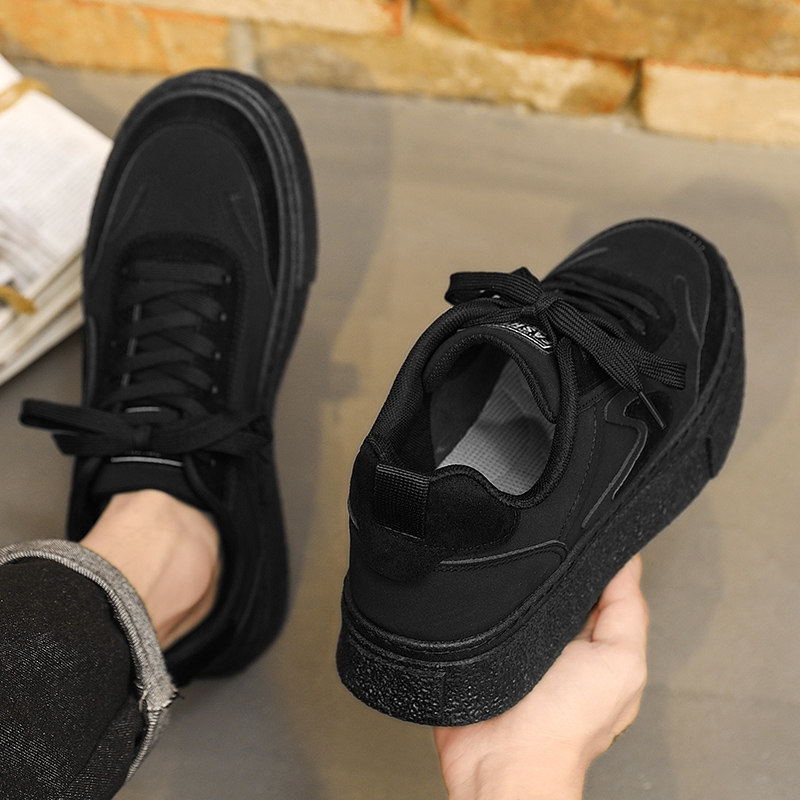 厨师男鞋冬季运动休闲厨房专用防滑耐磨上班工作干活黑色劳保板鞋,流行男鞋,休闲板鞋,淘宝优惠券,粉丝福利购,淘宝优惠卷