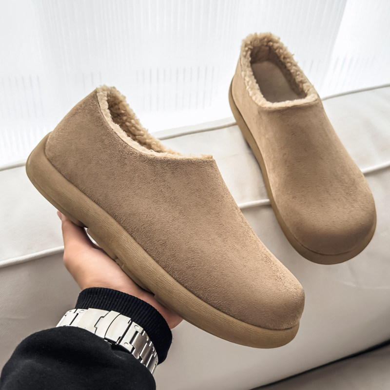 全包勃肯鞋男2026新款冬季加绒保暖一脚蹬防滑软底休闲开车二棉鞋,流行男鞋,单鞋,淘宝优惠券,粉丝福利购,淘宝优惠卷