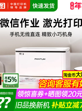 奔图BM2303W黑白激光打印机无线wifi可连手机迷你家用小型办公a4家庭学生作业办公专用P2206NW