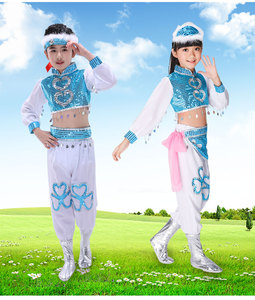 新款小荷风采马蹄哒哒儿童表演服民族蒙古族男女童少儿筷子舞服装